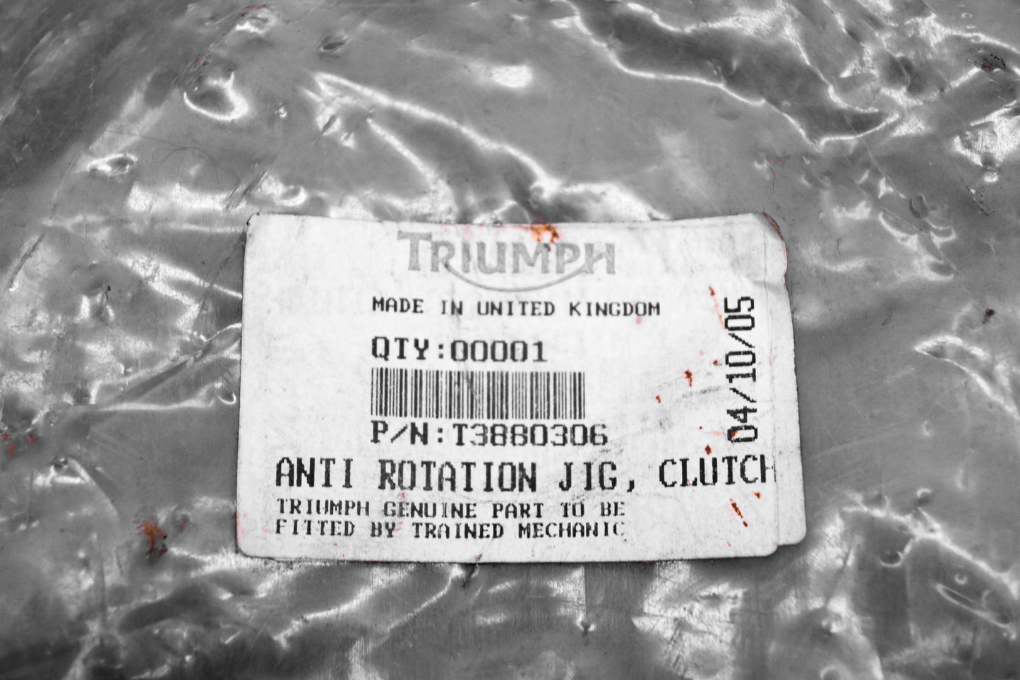 New OEM Triumph T3880306 Clutch Anti Rotation Jig NOS