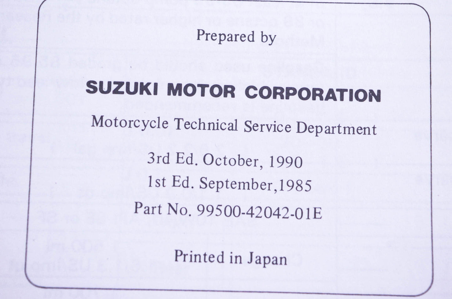 OEM Suzuki 99500-42042-01E LT-F230 Service Manual