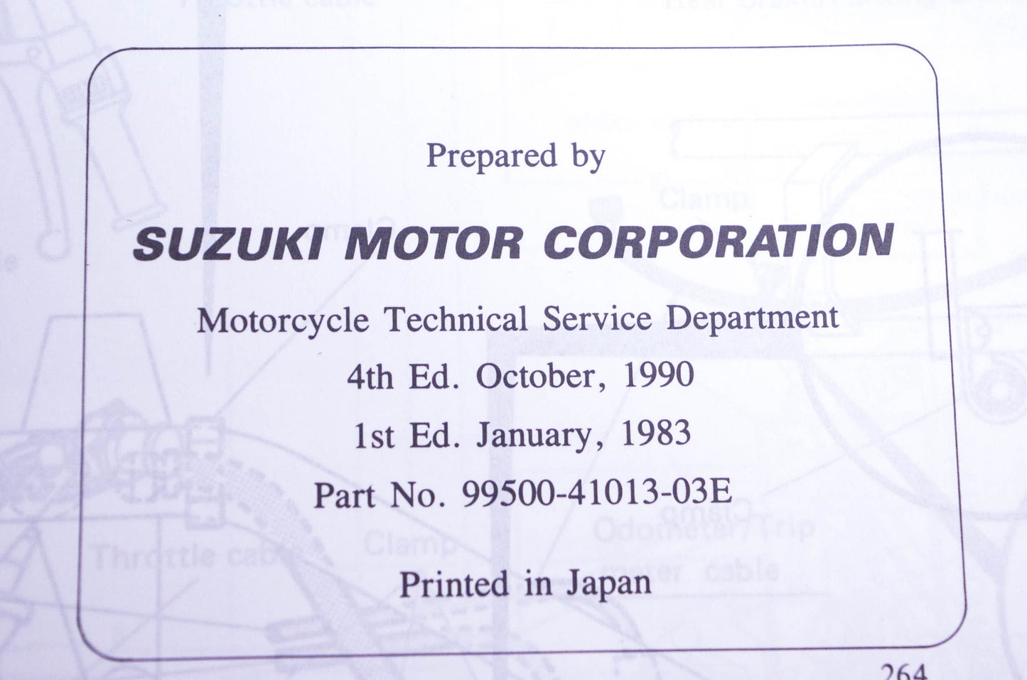 OEM Suzuki 99500-41013-03E LT125 Service Manual