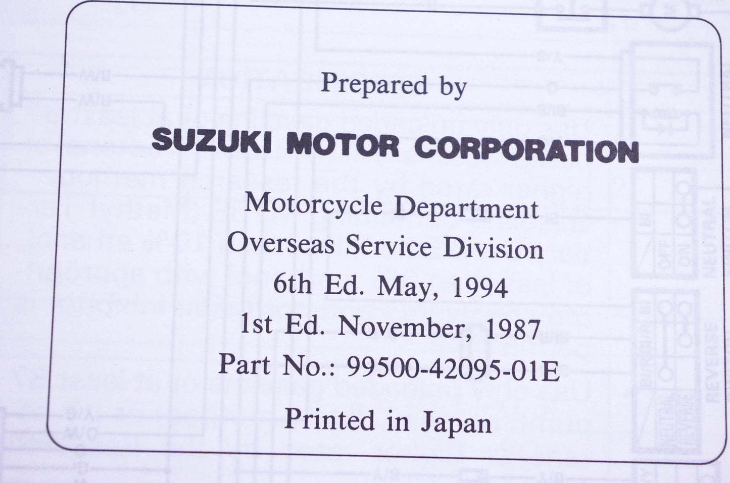 OEM Suzuki 99500-42095-01E LT-F250 Service Manual