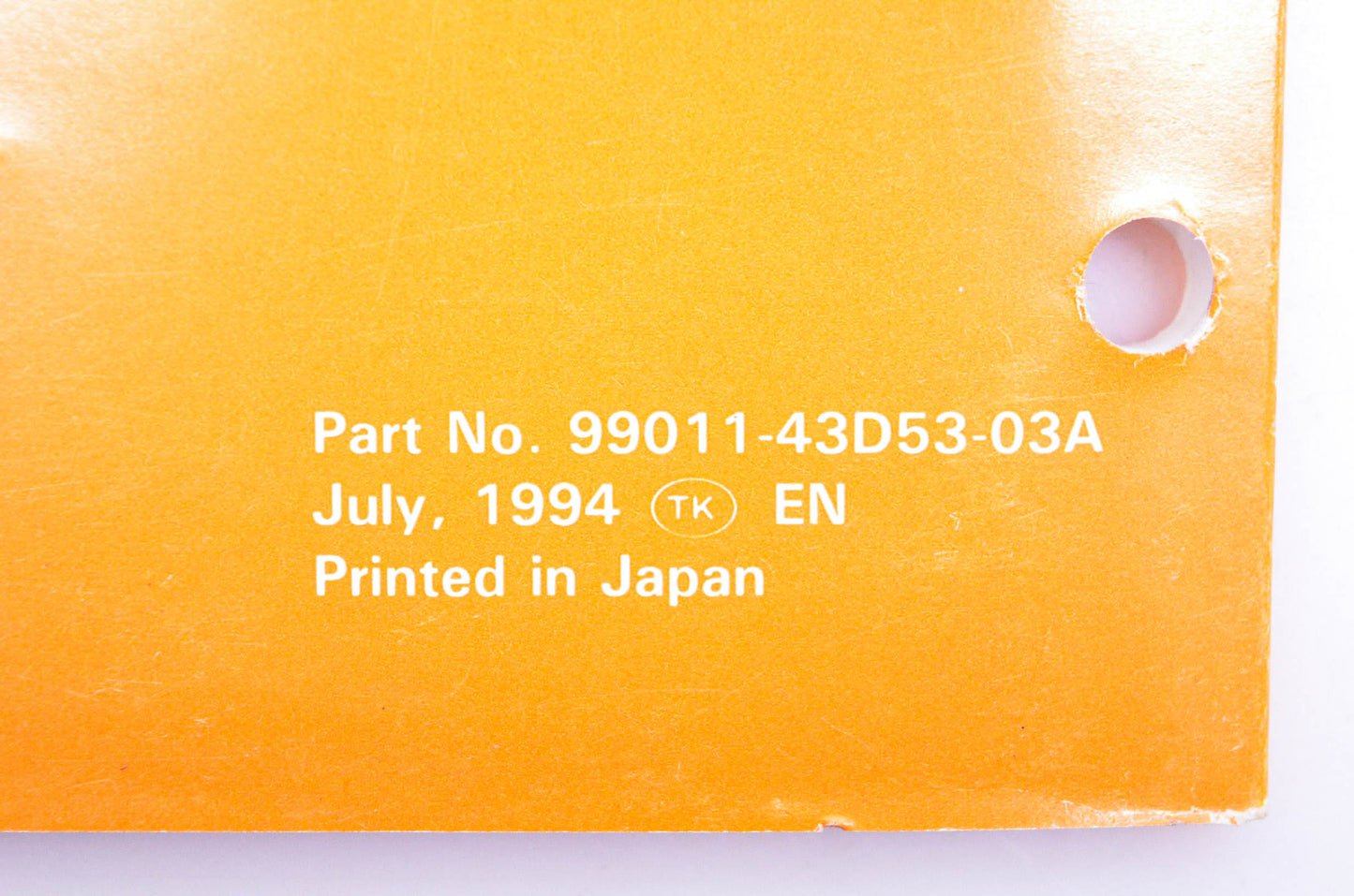 OEM Suzuki 99011-43D53-03A RM125 S Service Manual