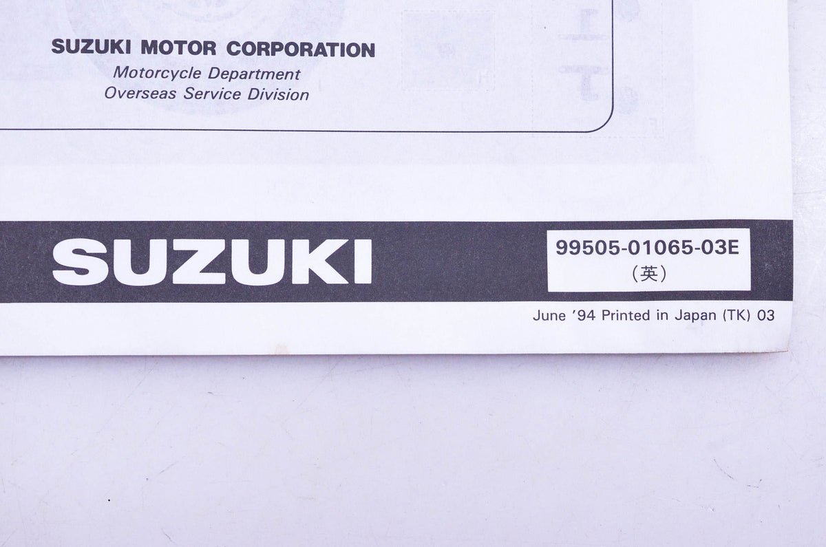 OEM Suzuki 99505-01065-03E RF900RS S Assembly Service Guide