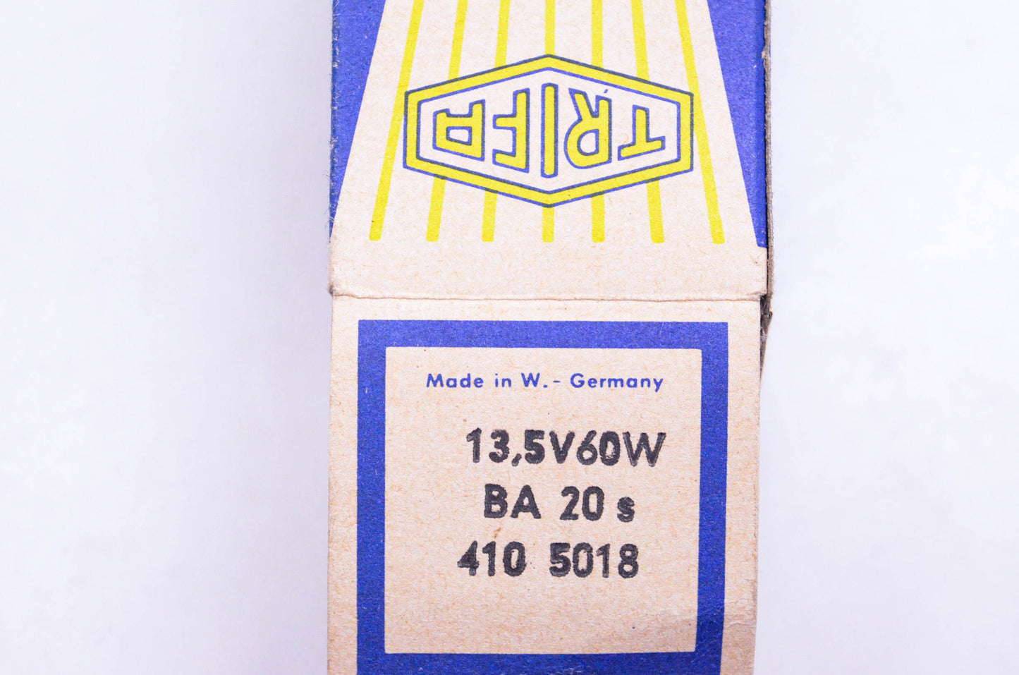 Trifa 410-5018 BA20s 13.5v 60w Headlight Bulb NOS