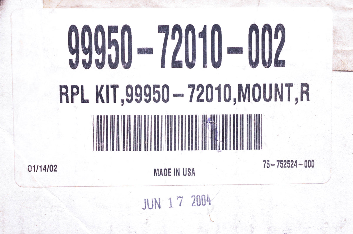 New OEM Suzuki 99950-72010-002 Chrome Mounting Bracket NOS