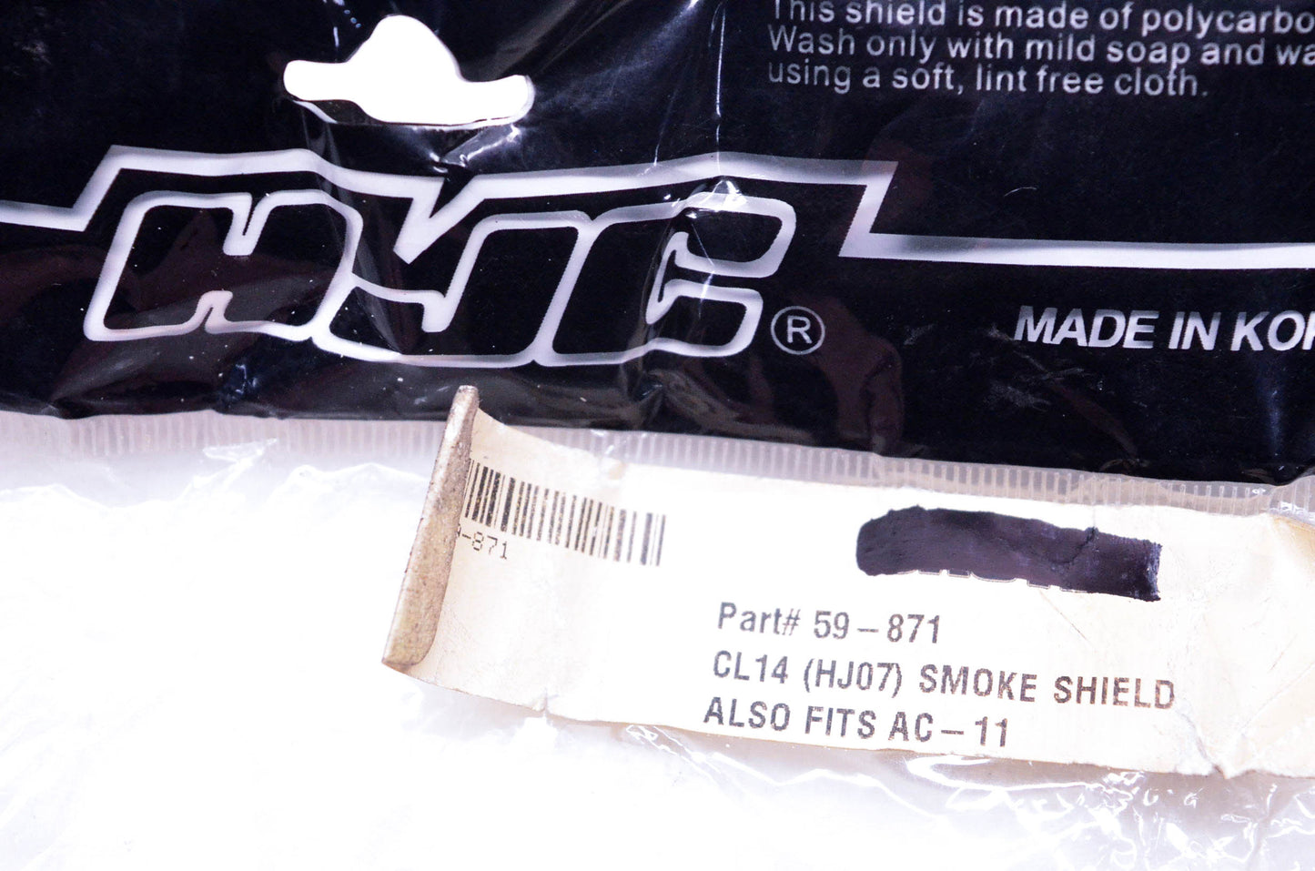 HJC 59-871 CL-14 AC-11 HJ07 Helmet Shield Smoke Tinted NOS