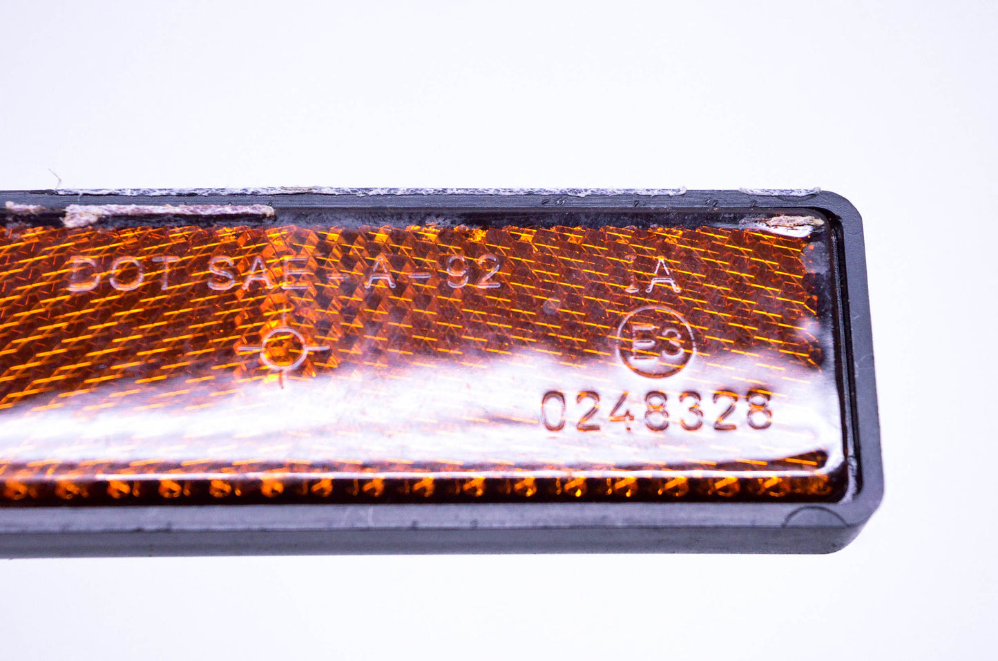 Aftermarket 0248328 Amber 1"x3.5" SAE-A-92 Curved Back Plate Qty 2