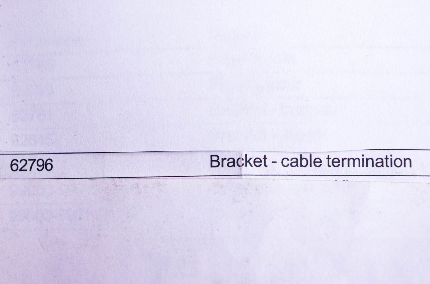 New OEM Suzuki 62796 Plow Mount Cable Termination Bracket NOS