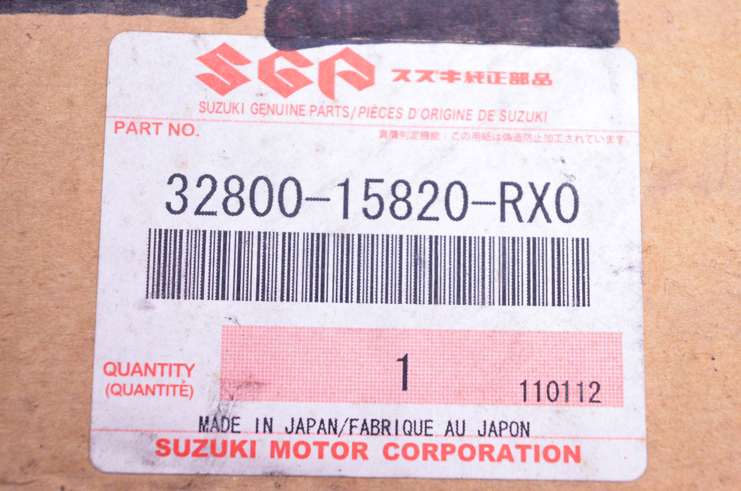 New OEM Suzuki 32800-15820-RX0 Voltage Rectifier NOS