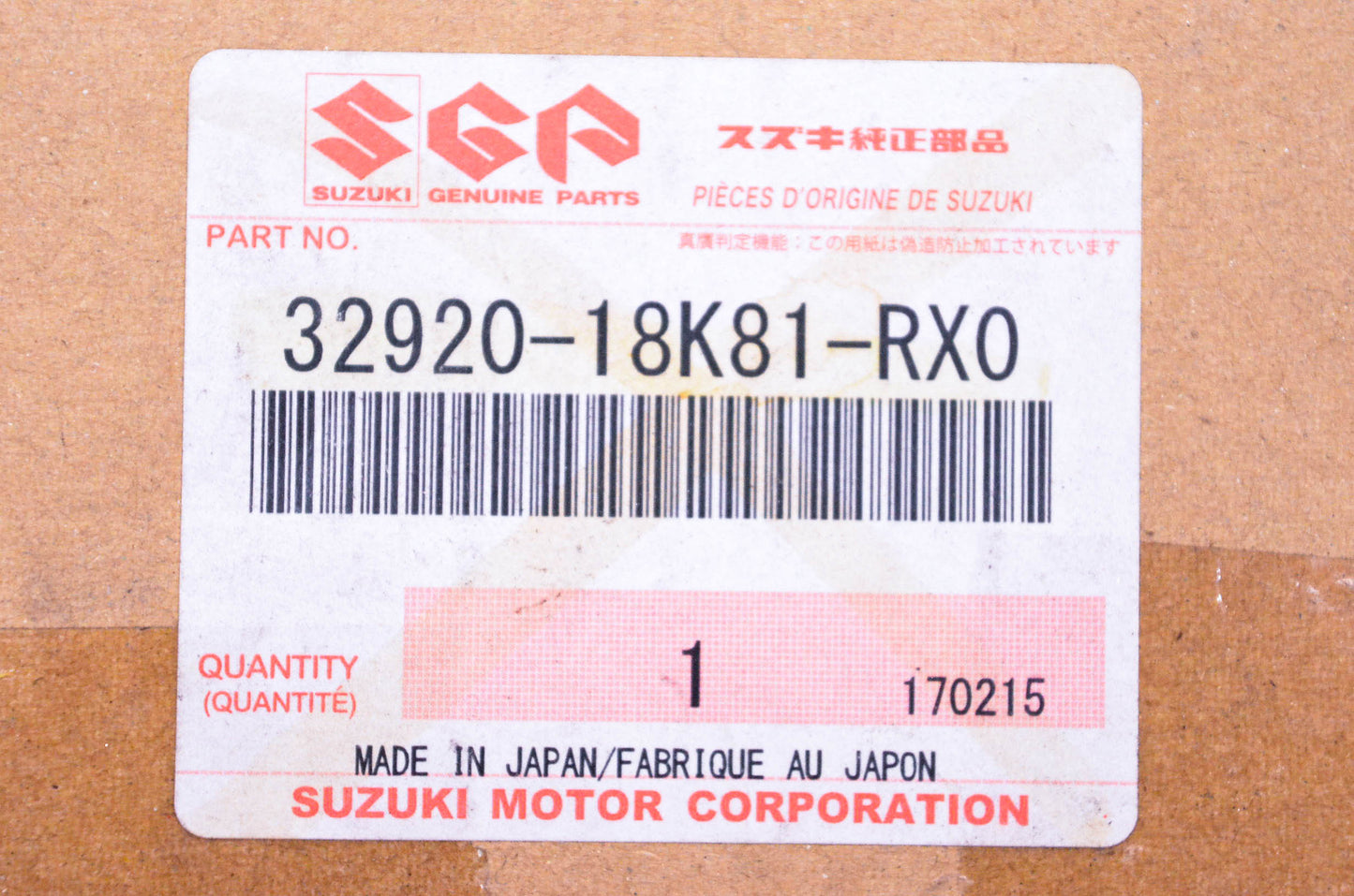 New OEM Suzuki 32920-18K81-RX0 Electronic Control Unit NOS