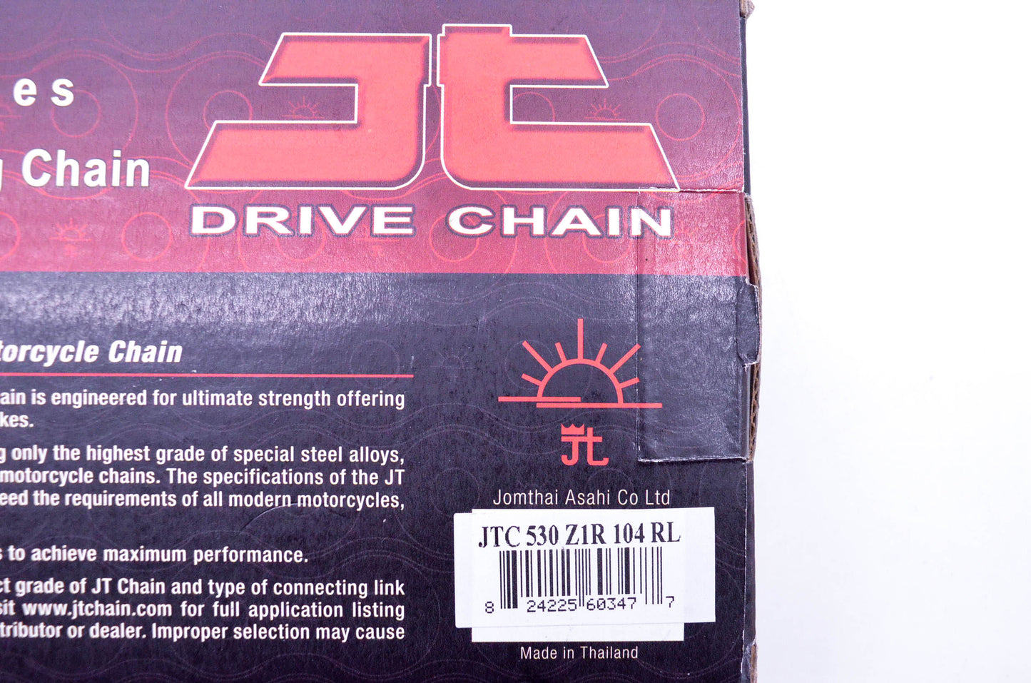JT Sprockets JTC 530 Z1R 104 RL JT Z1R Heavy Duty Motorcycle Chain NOS