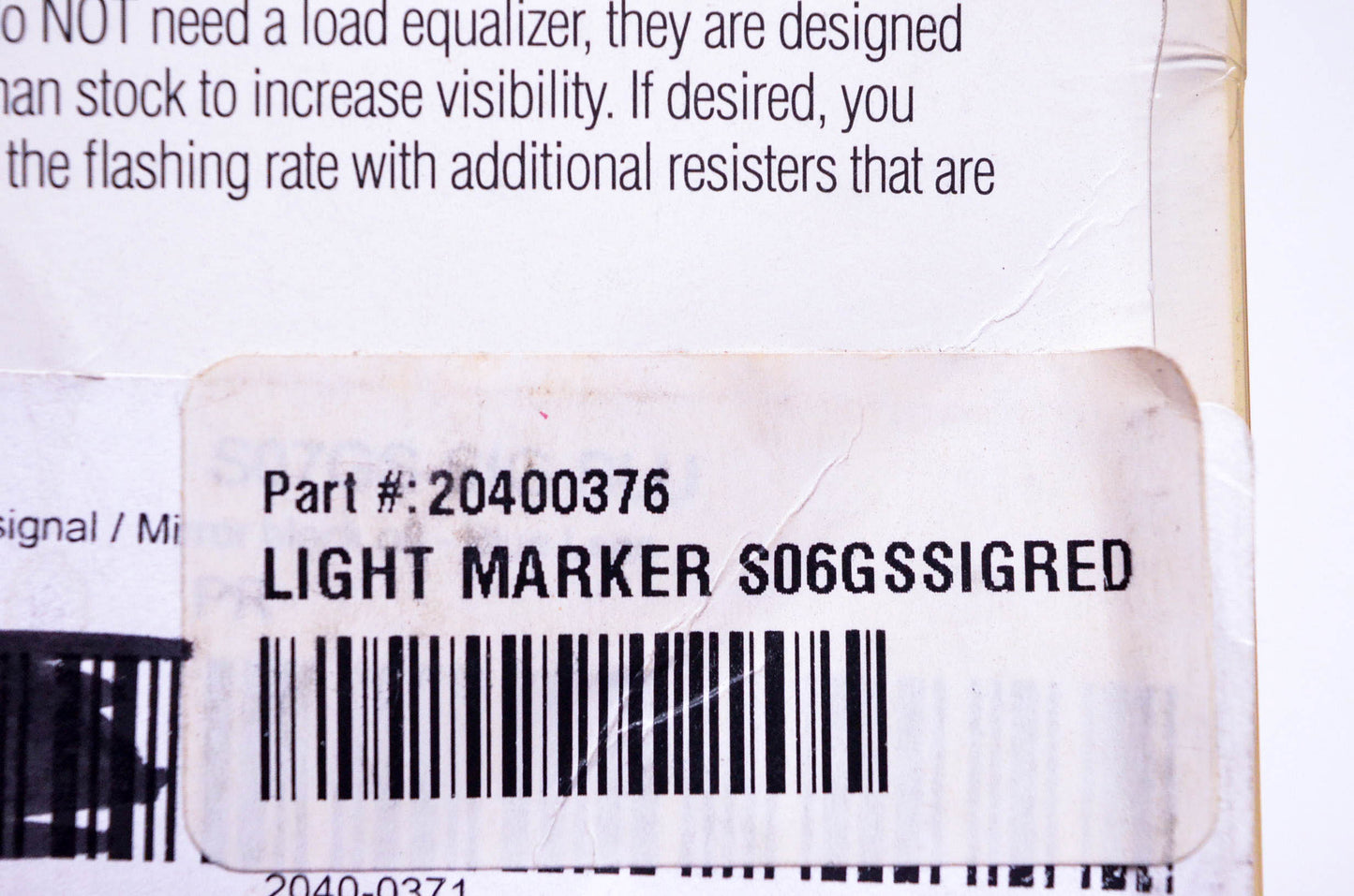 Hotbodies Racing 20400376, S06GSSIGRED Red Light Marker Kit NOS