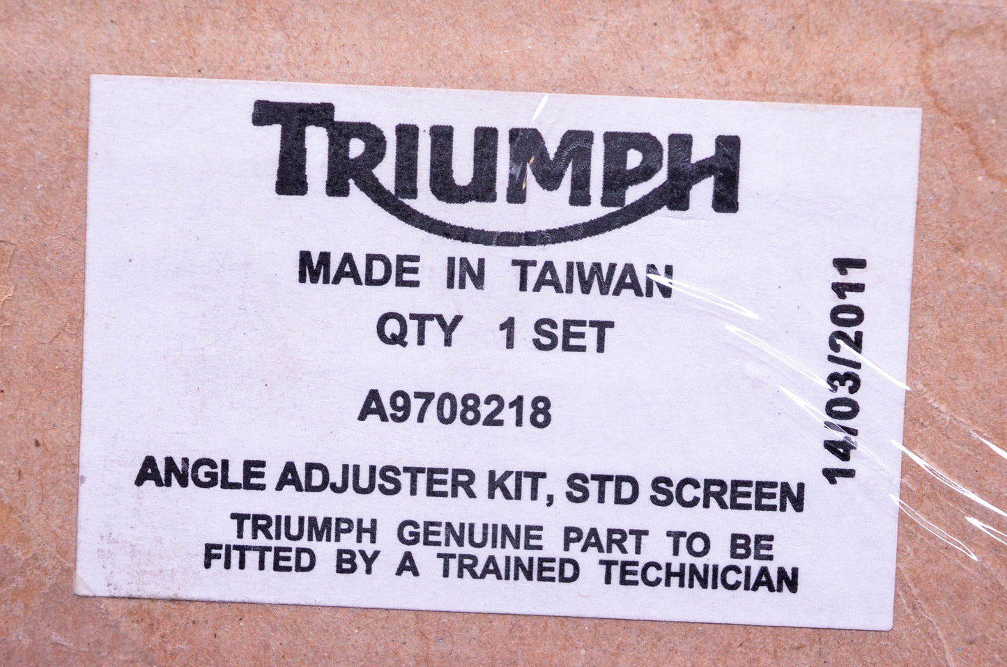 New OEM Triumph A9708218 STD Screen Angle Adjuster Mount Kit NOS