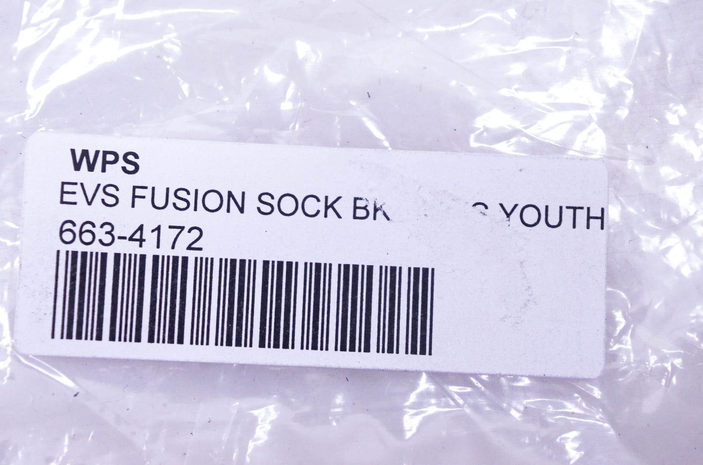 EVS 663-4172 Black w/ Yellow Trim Fusion Sock/Sleeve ComboSize Youth 4-7 NOS