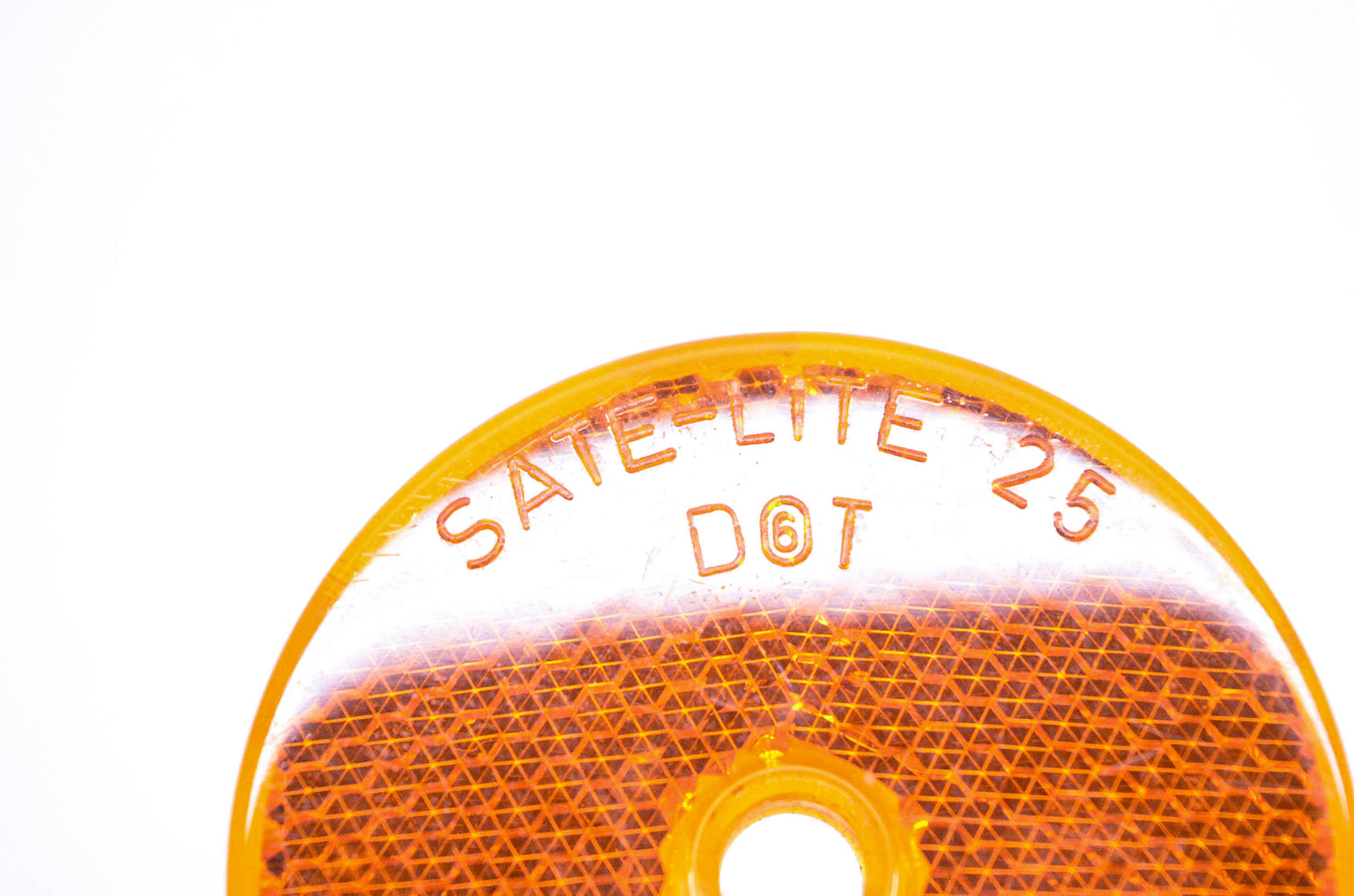 Sate-Lite 25 SAE-A-70 Amber 2-1/8" Center Hole Reflector