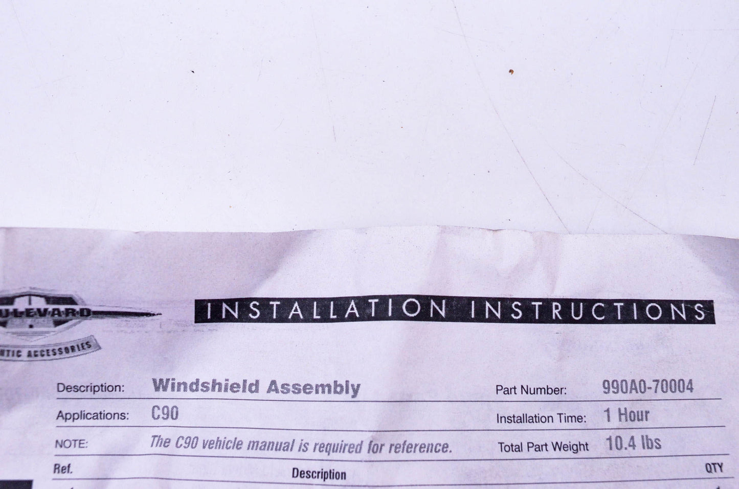 New OEM Suzuki 990A0-70004 C90 Windshield Mounting Kit NOS