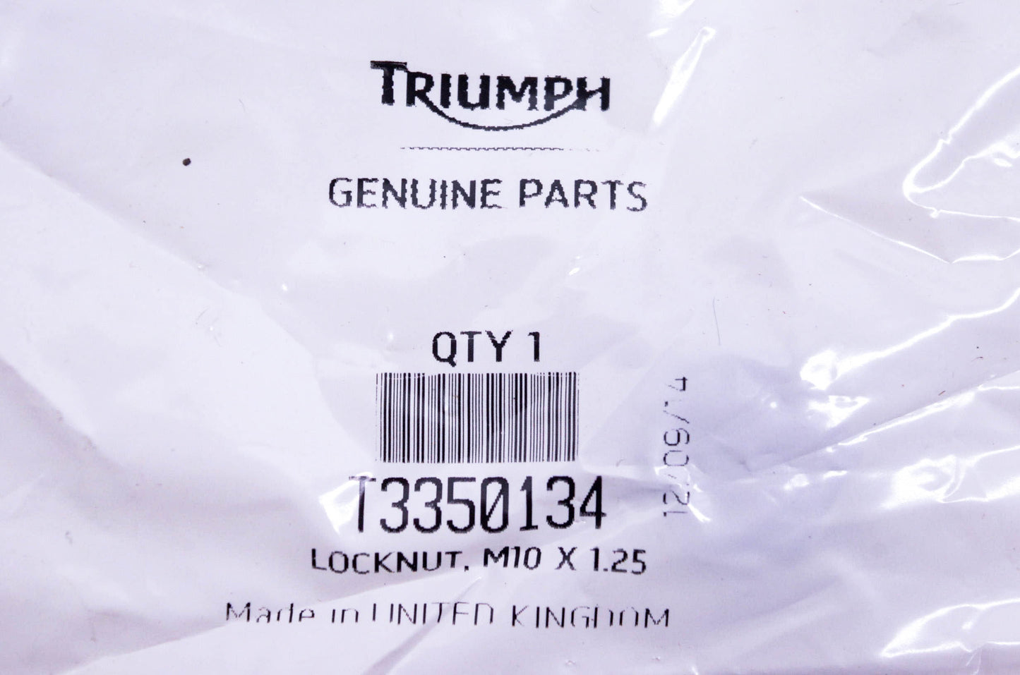 New OEM Triumph T3350134 Locknut NOS