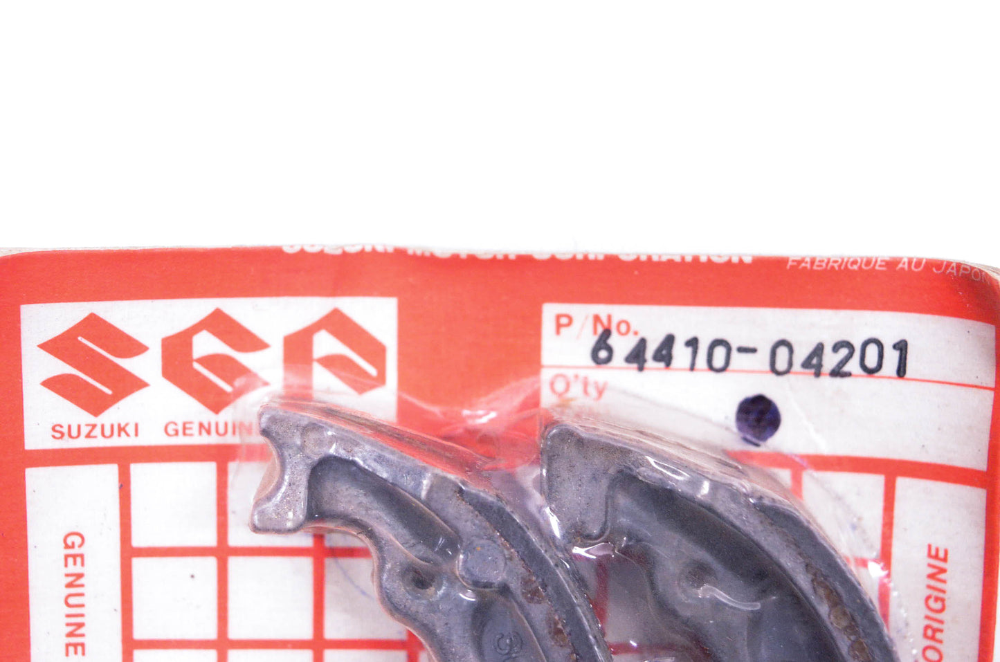 New OEM Suzuki 64410-04201 Brake Shoe Kit NOS