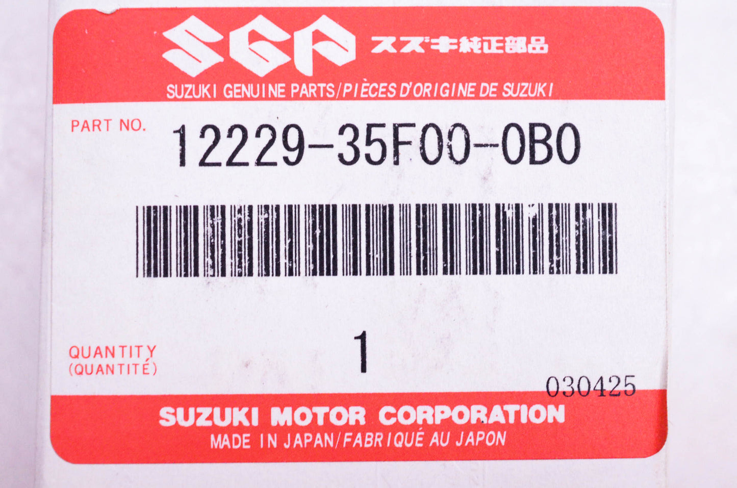 New OEM Suzuki 12229-35F00-0B0 Crankshaft Bearing NOS