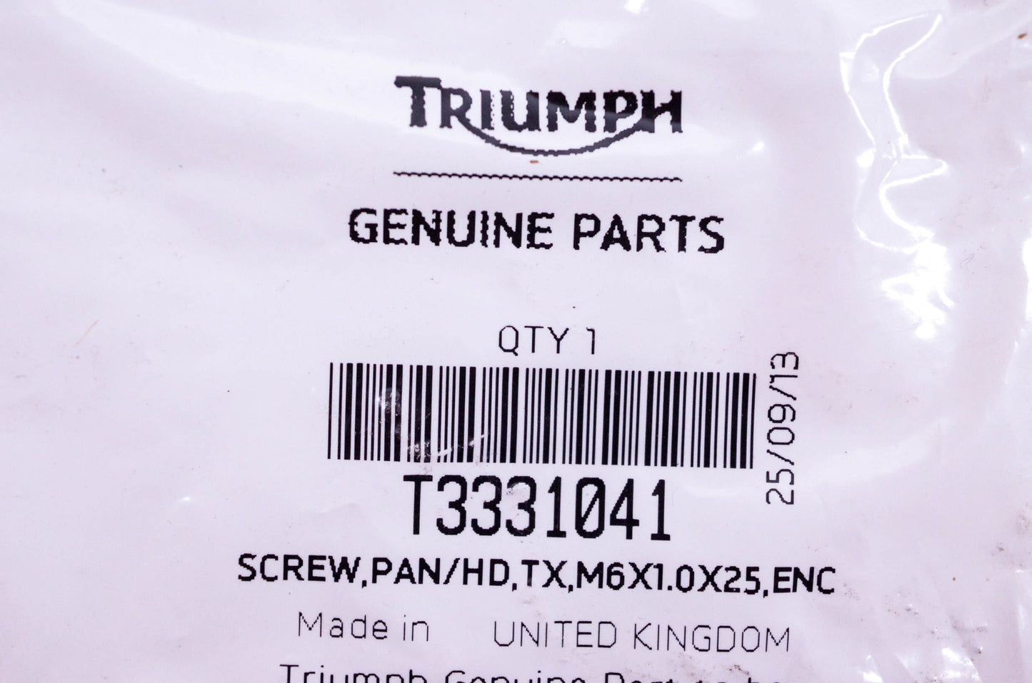 New OEM Triumph T3331041 Panhead Screw NOS