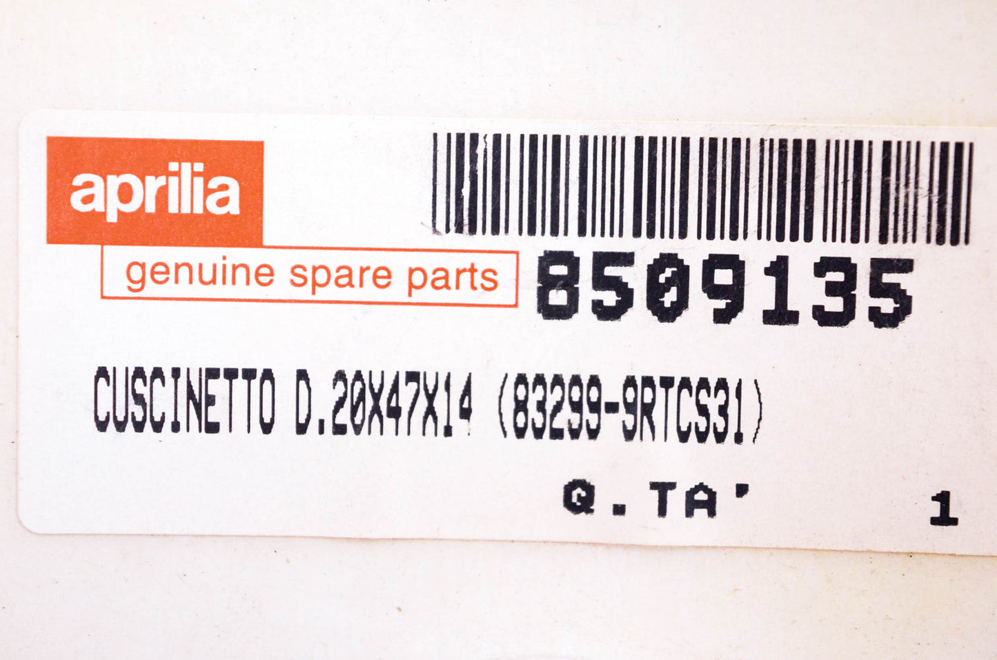 Aprilia 8509135 Bearing NOS