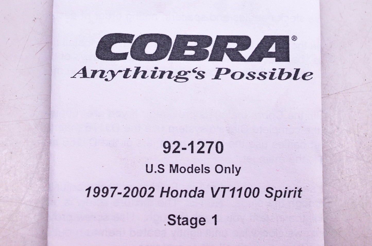 Cobra 92-1270 Jet Kit NOS