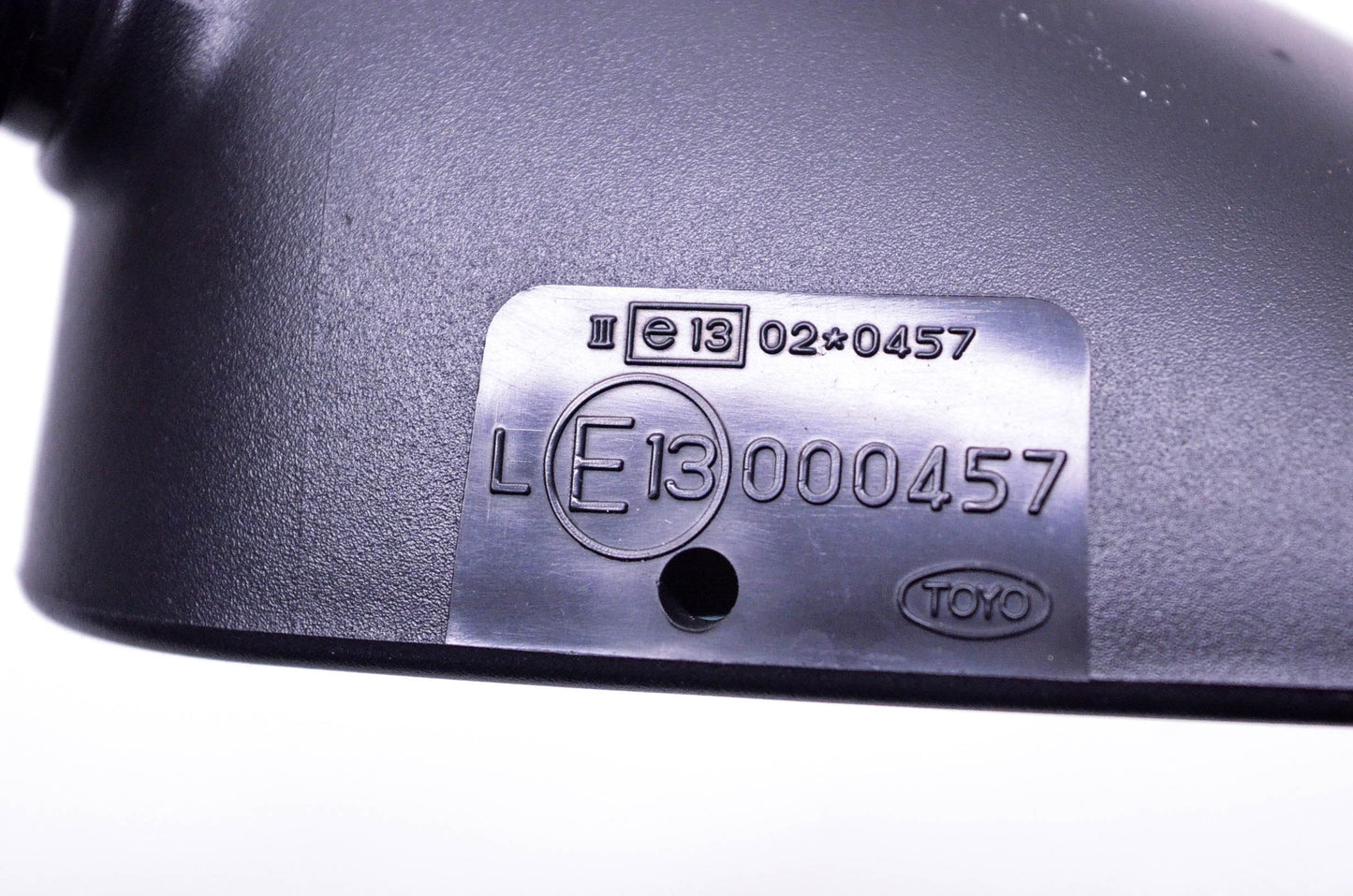 Toyo 457, 02-0457 Black Left Side Mirror NOS