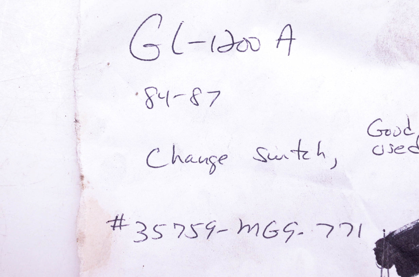 OEM Honda 35759-MG9-771 GL-1200A 1984-87 Change Switch