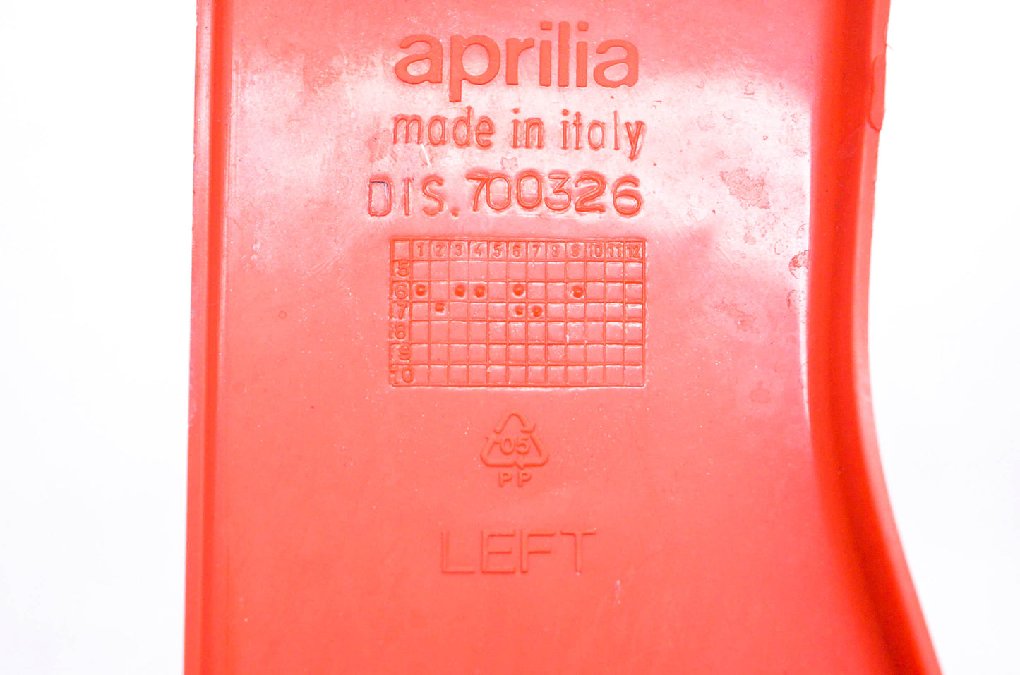 Aprilia 700326 Red Left Side Panel Cowling