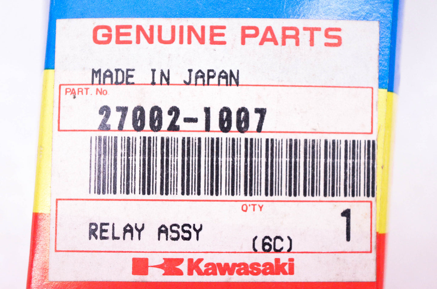 New OEM Kawasaki 27002-1007 JECS Relay Assembly NOS