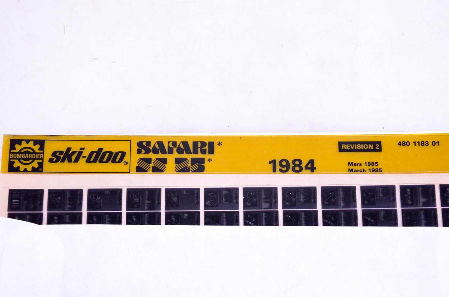 SkiDoo 480118301 Safari SS 25 1984 Microfiche