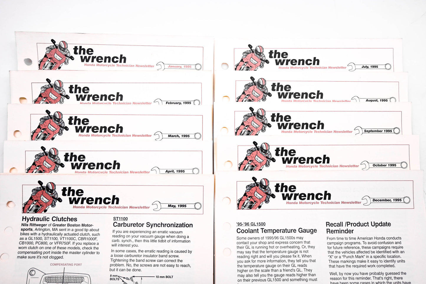 OEM Honda The Wrench Service Technician 1995 Issues