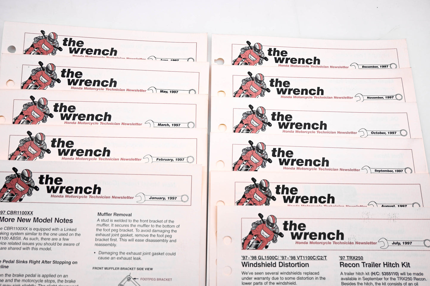 OEM Honda The Wrench Service Technician 1997 Issues