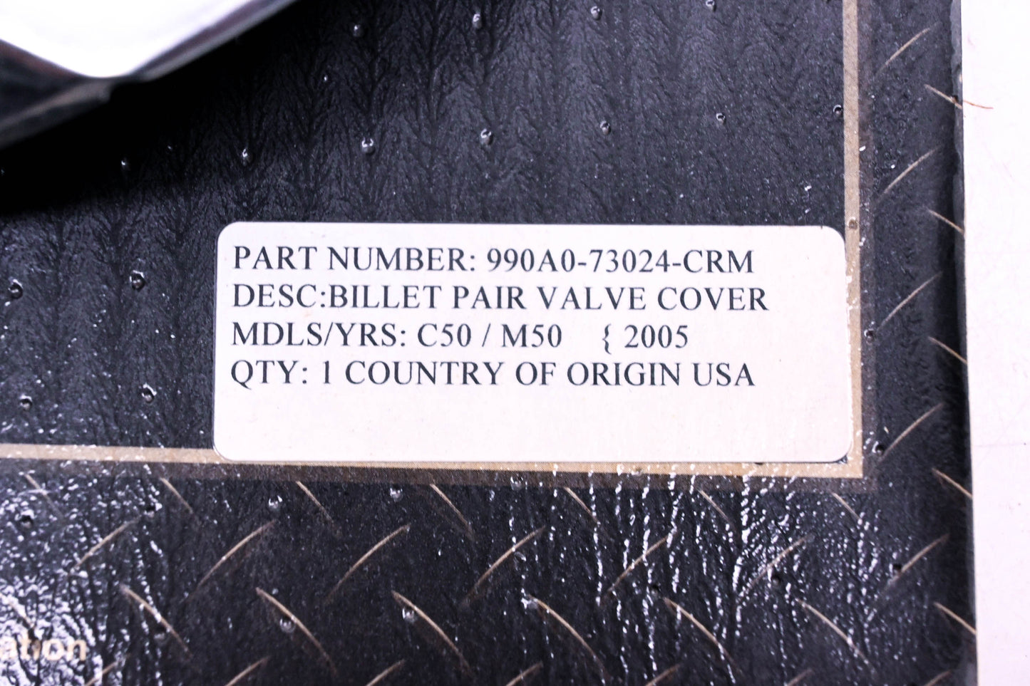 New OEM Suzuki 990A0-73024-CRM Billet Valve Cover NOS