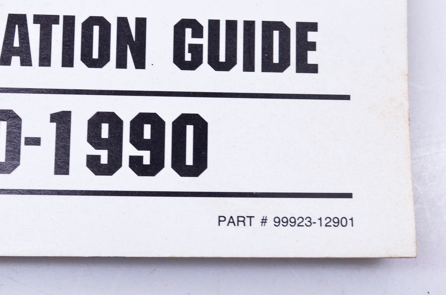 OEM Suzuki 99923-12901 1970-1990 Suzuki Identification Guide