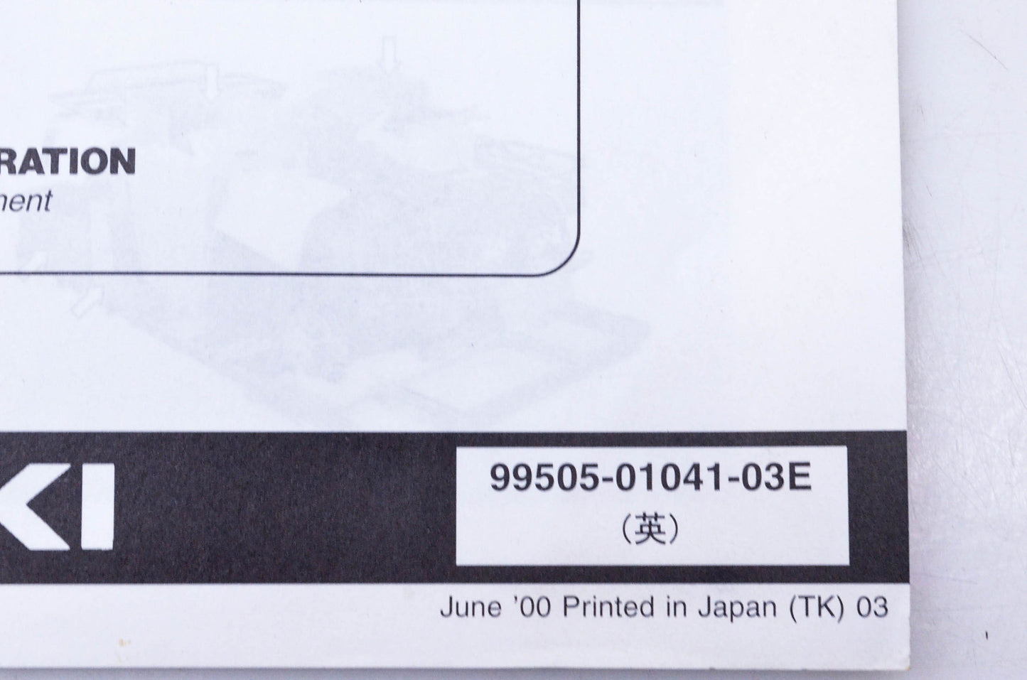 OEM Suzuki 99505-01041-03E LT-A500FK1 Assembly & Pre-Delivery Service Guide