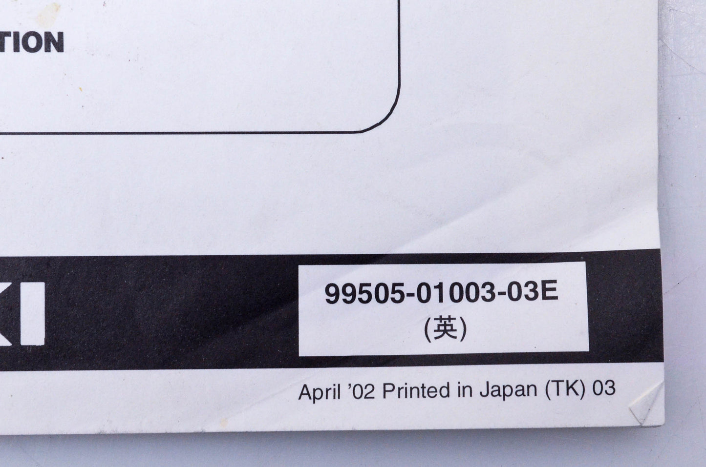 OEM Suzuki 99505-01003-03E LT-Z400K3 Assembly & Pre-Delivery Service Guide