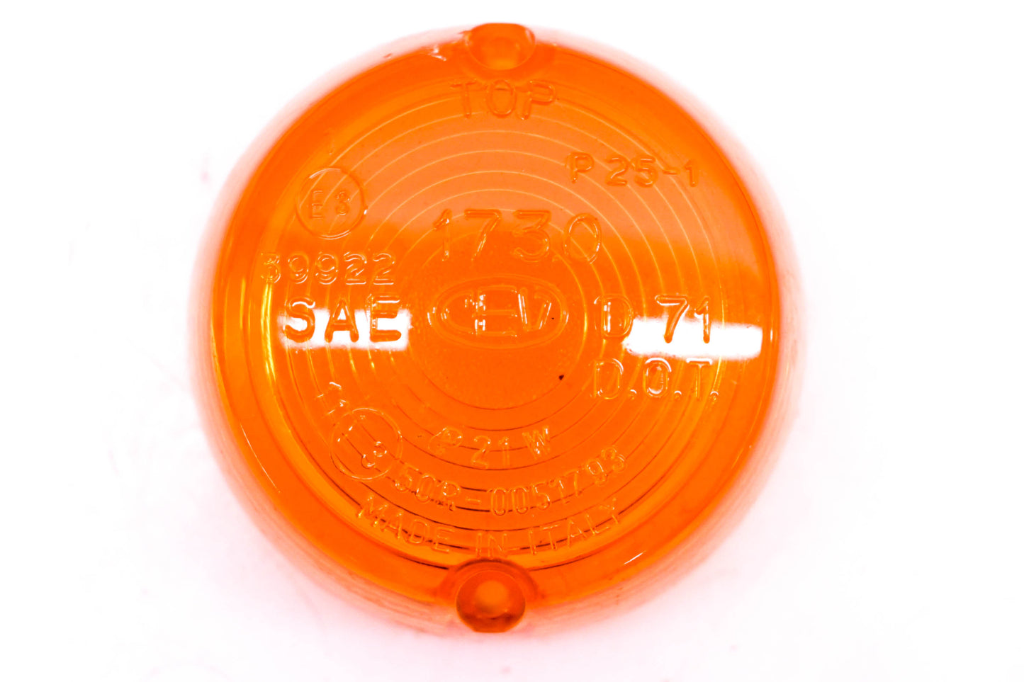 CEV 1730, 39922, 50R-0051793 Round 2.75" Amber Turn Signal Lens