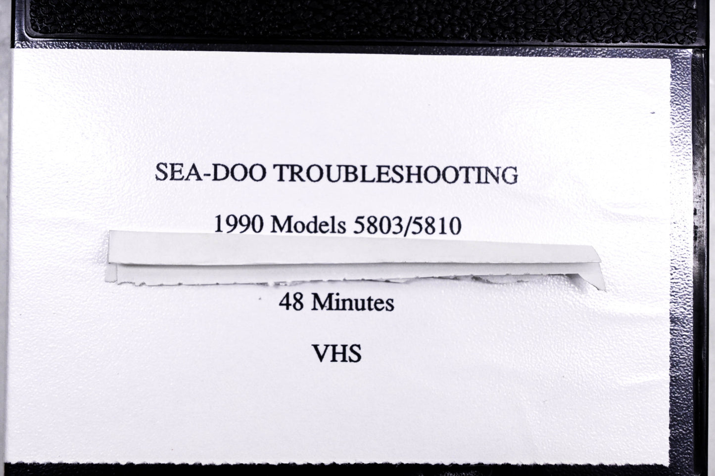 Aftermarket 219700005 Troubleshooting 1990 Models 5803/5810 VHS
