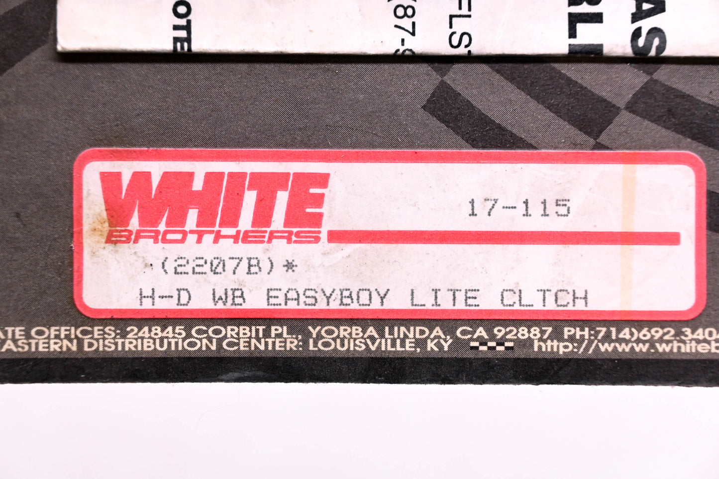 White Brothers 17-115, 06-9010 Easyboy Pull Clutch Kit NOS