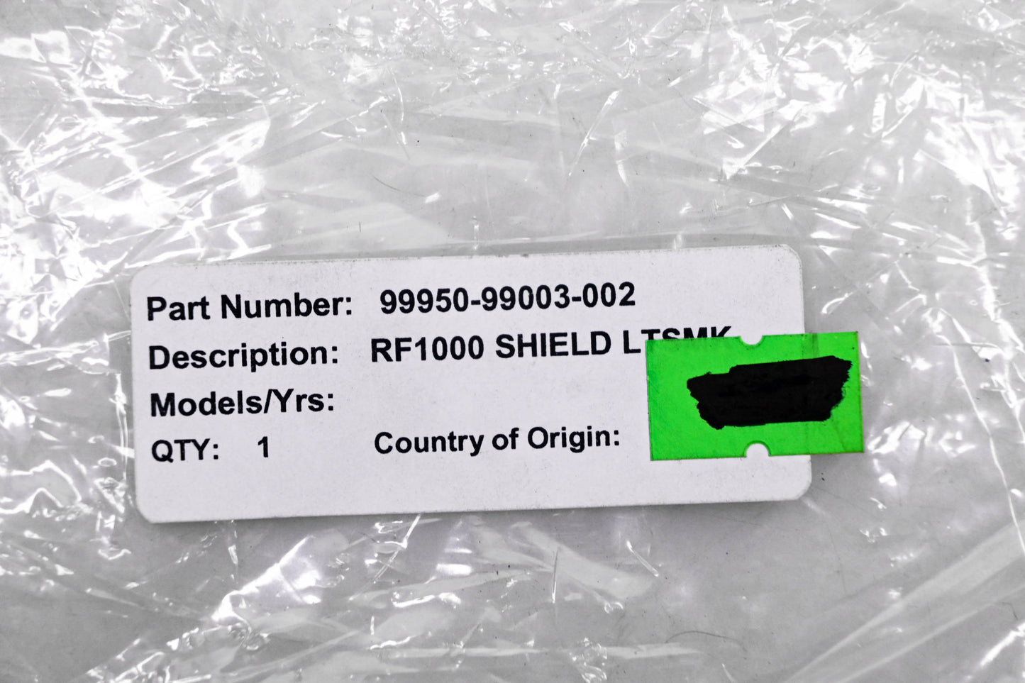 Shoei 99950-99003-002, CX-1V Light Smoke Tint RF1000 Helmet Shield NOS