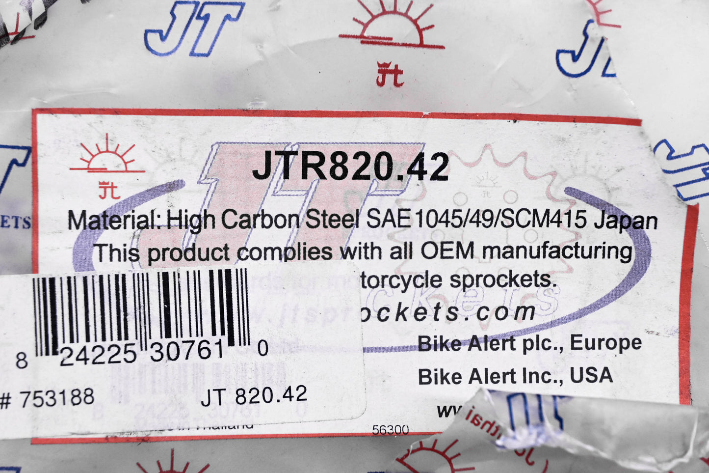 JT Sprockets JTR820.42, JTR820-42 Sprocket 42T NOS