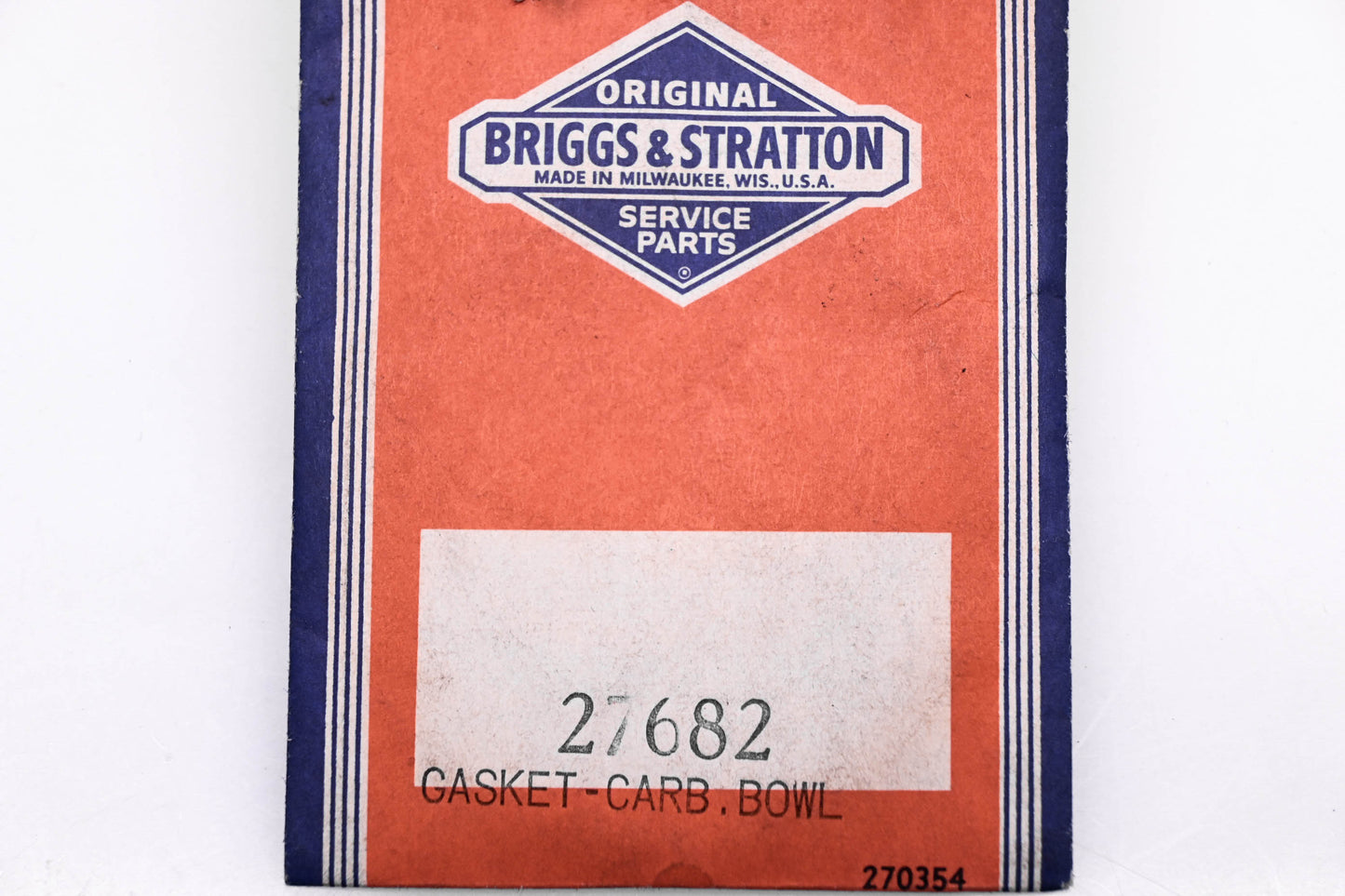 New OEM Briggs & Stratton 27682 Float Bowl Gaskets Qty 3 NOS