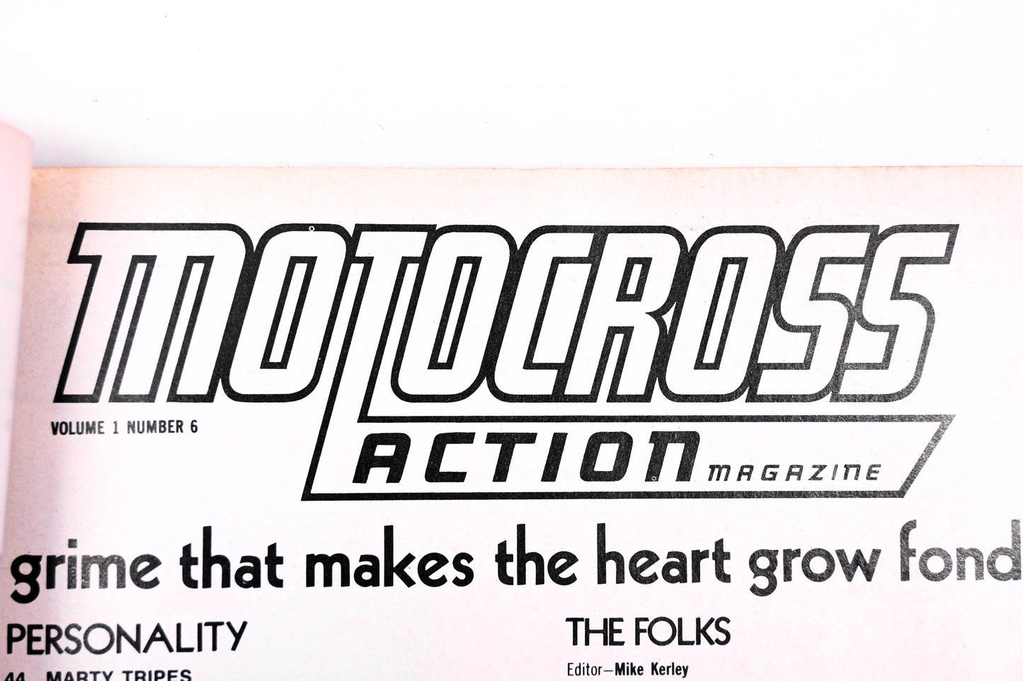 Motocross Action Volume1-6 December 1973 Magazine