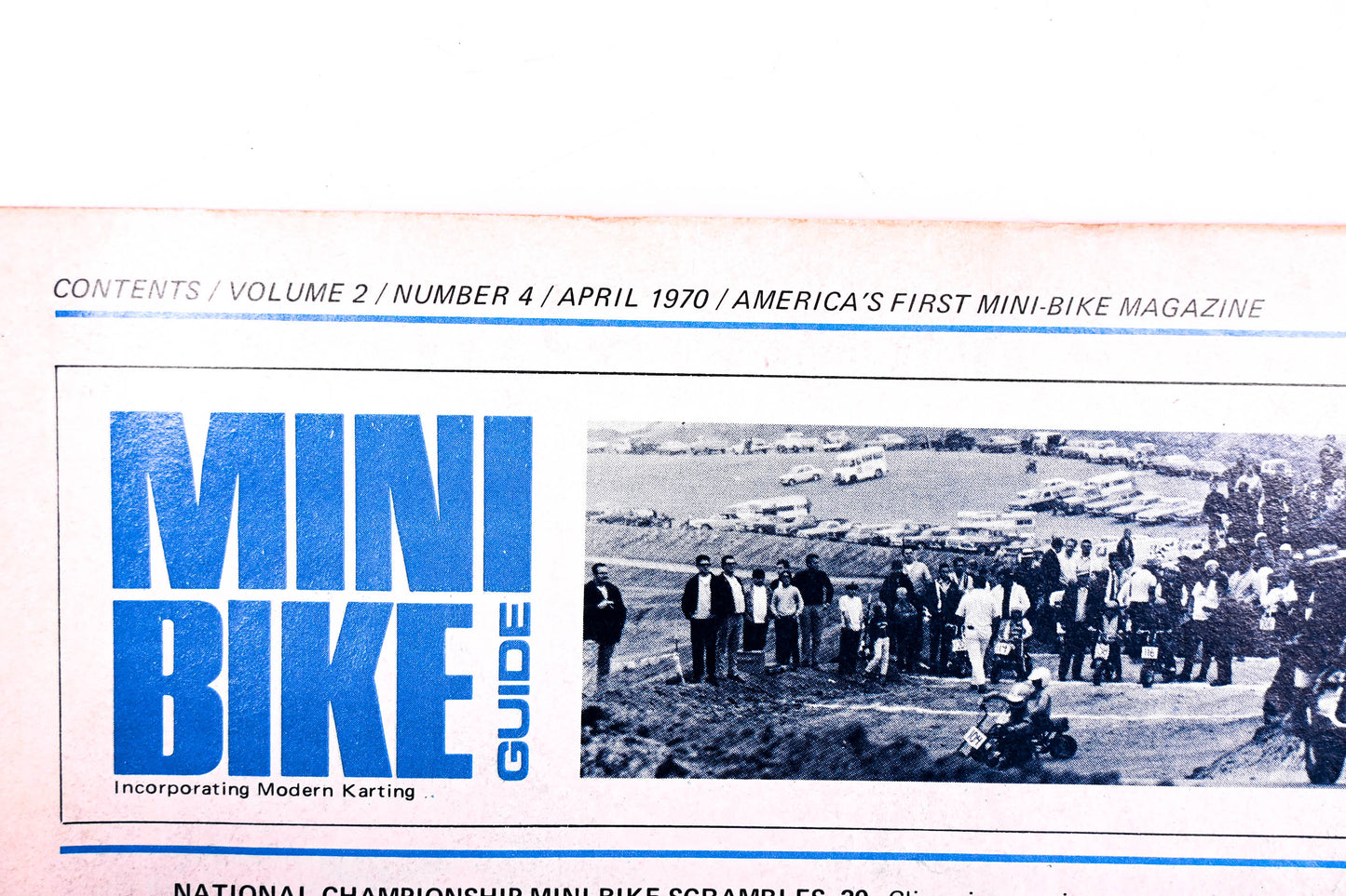 Mini Bike Guide Volume2-4 April 1970 Magazine