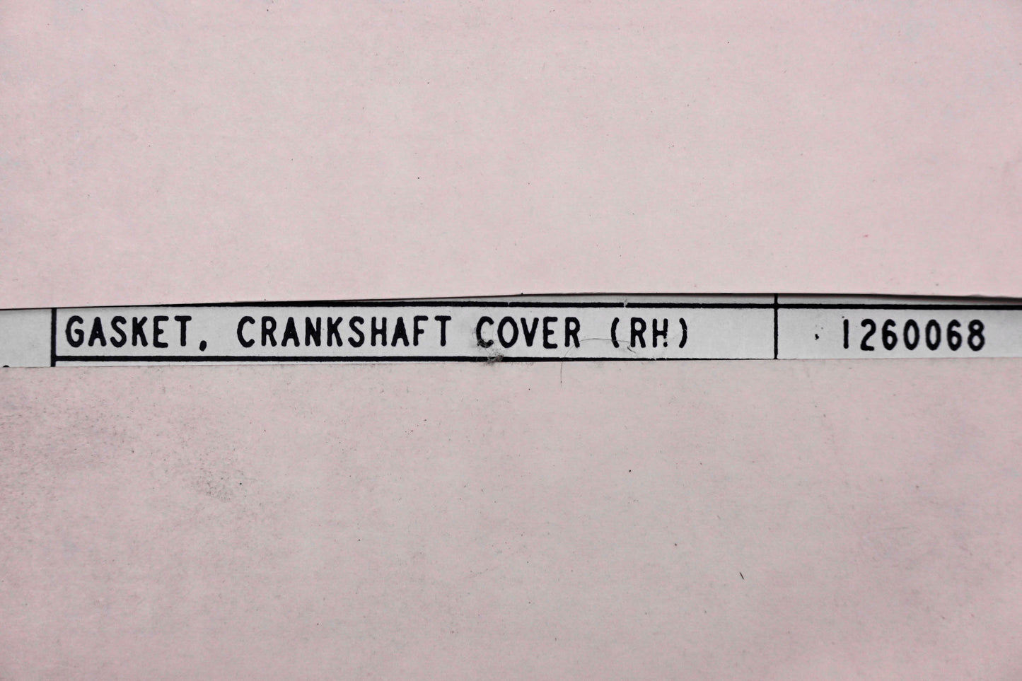 New OEM Triumph T1260068 Righthand Crankcase Cover Gasket NOS