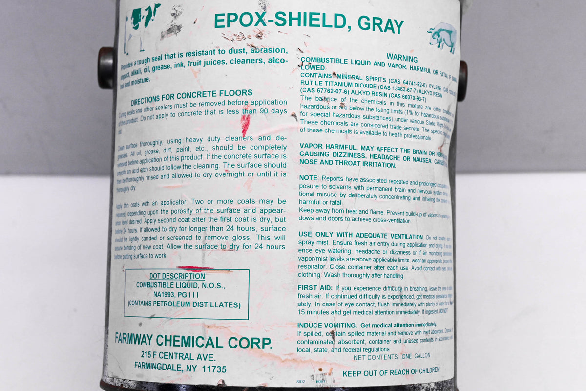 Farmway 6001 23431 Epoxy-Shield Gray 1-Gallon NOS