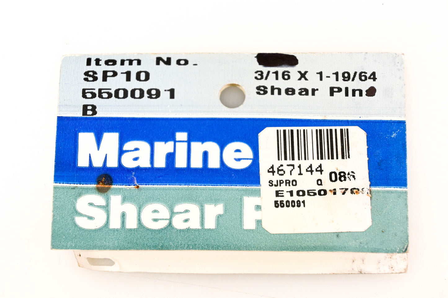 S&P SP10, 550091 Marine Shear Pin NOS