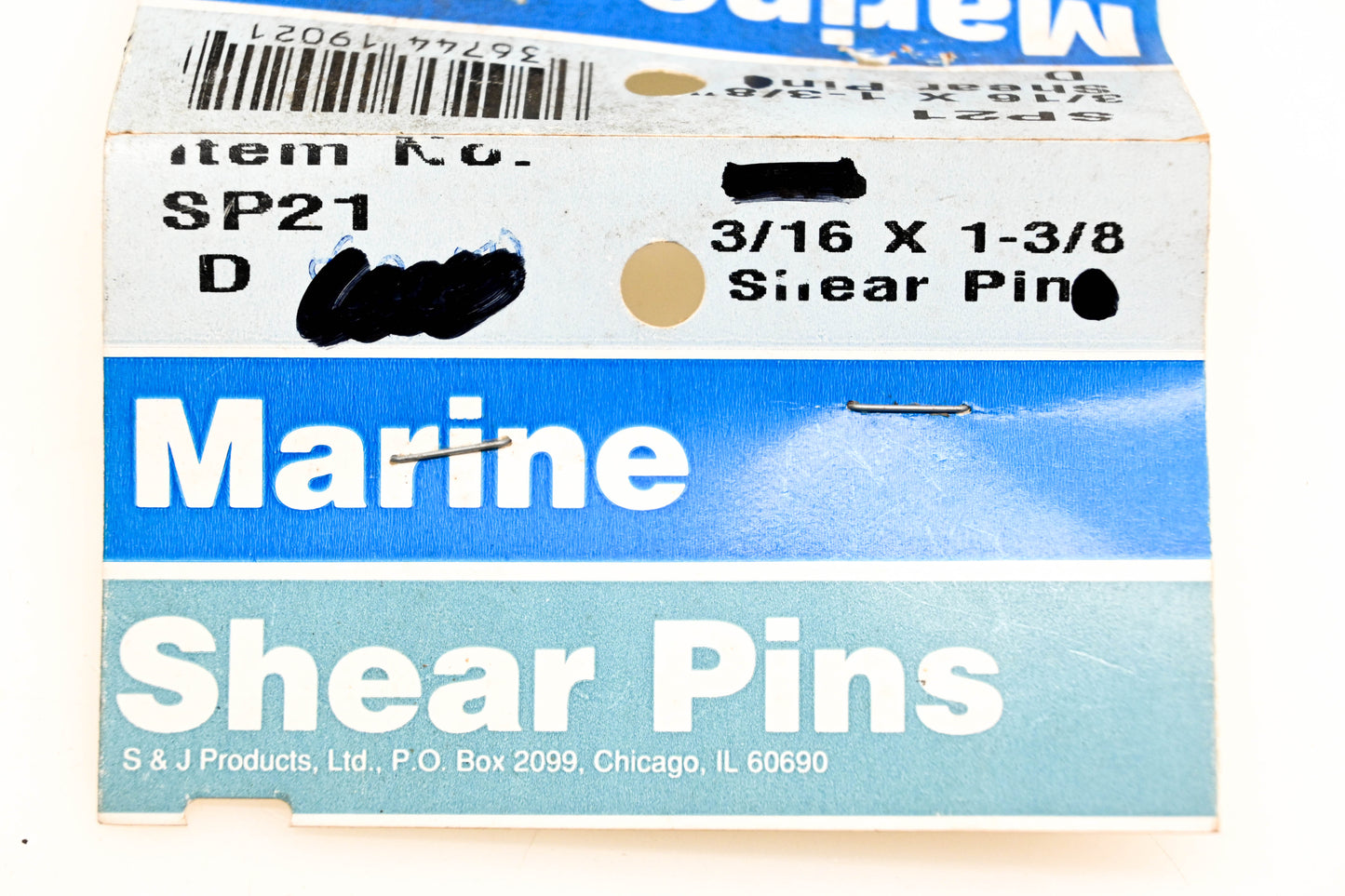 S&P SP21 Marine Shear Pin Kit NOS