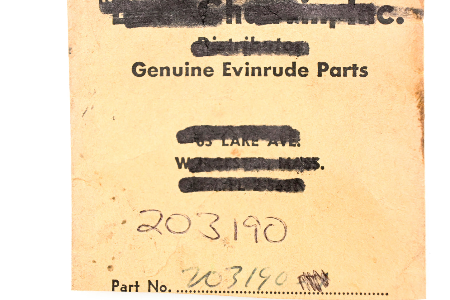 OMC 203190 Rivet Pin NOS