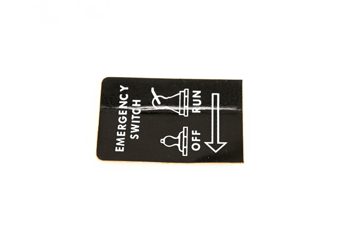 Aftermarket AG017-13 Emergency Switch Off Run Decal NOS